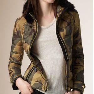 Burberry brit tottsdale camo coat